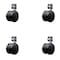 Service Caster 2-3/8'' Nylon Twin Wheel Casters with Corner Mounting Bracket , 4PK SCC-UHGR02S60-NYS-716-4-CB90-4 - alternate 1